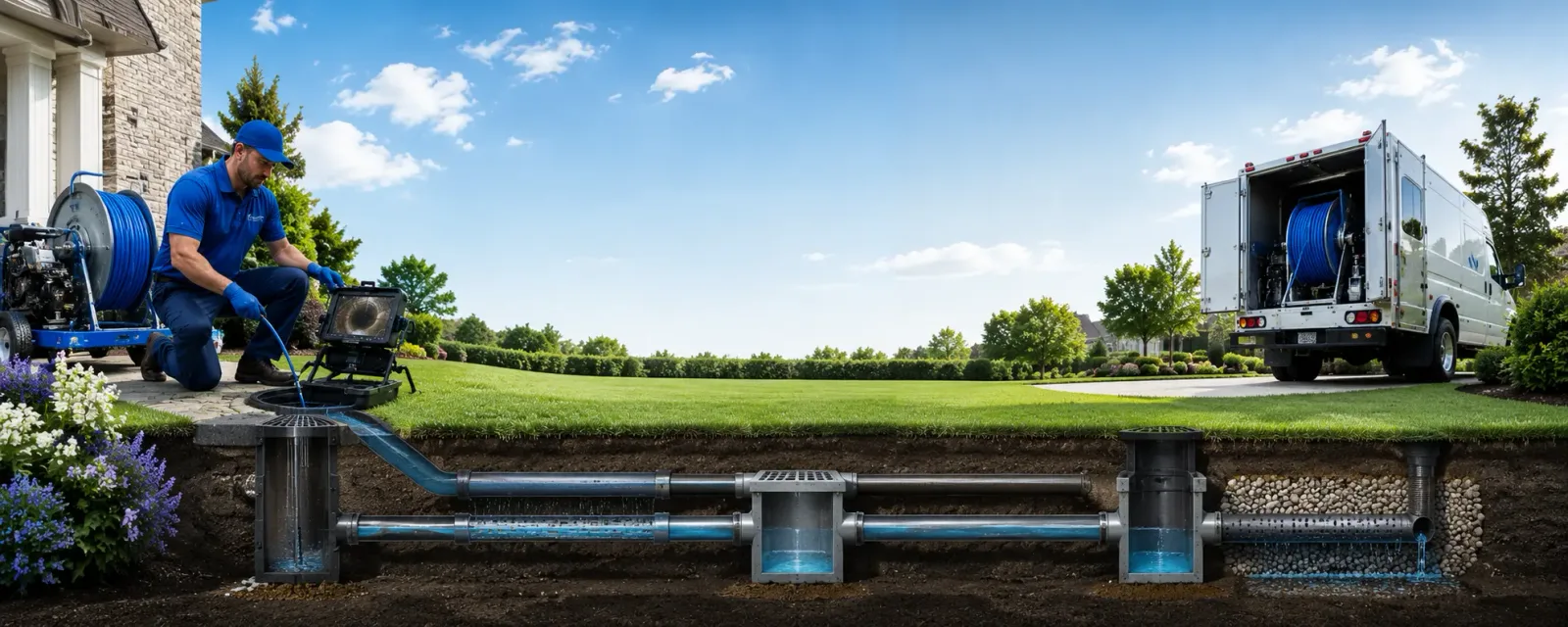 Outdoor drain cleaning information for New City, NY